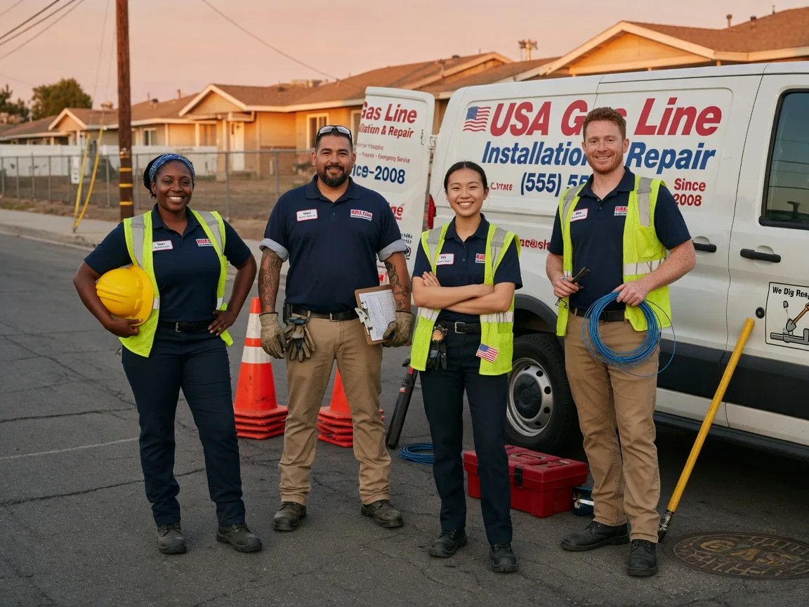 Gas Line Installation company in Camden Wyoming, DE